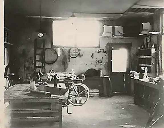 Werkplaats circa 1940 Werkplaats circa 1940